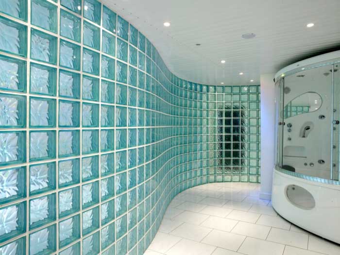 آجر نما بلوک شیشه ای